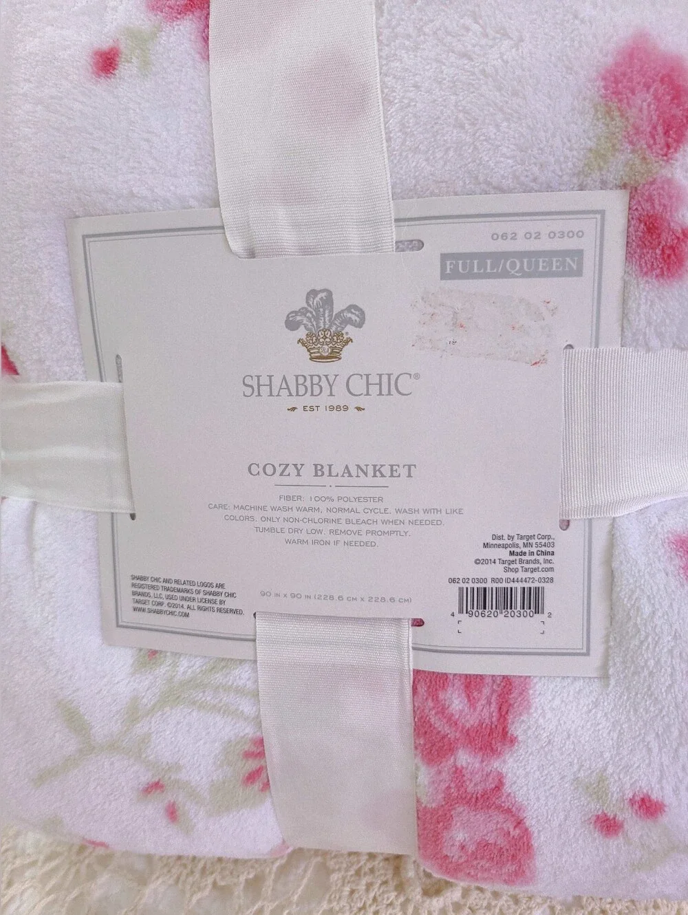 NEW Simply Shabby Chic Rachel Ashwell Queen Plush Blanket